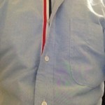 トムブラウン ワイシャツ夏場着こなし